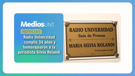 Radio Universidad Cumpli A Os Y Homenajearon A La Periodista Silvia