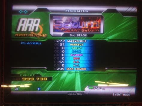 Kon Saturn Double Expert PFC AAA On DDR SuperNOVA2 Score Tracker