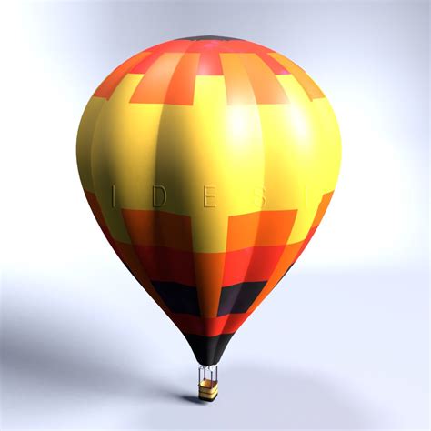 Hot Air Balloon Free 3D Model 3ds Obj Blend Fbx Mtl Free3D
