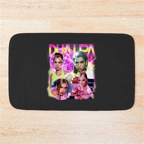 vintage  dua lipa bath mats dua lipa fan bath mats retro dua lipa