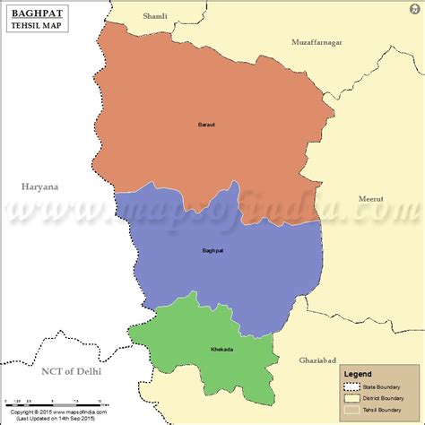 Baghpat Tehsil Map