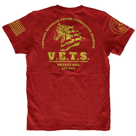 VETS Marine Corps Support T-Shirt – Veterans Equine Therapeutic Services