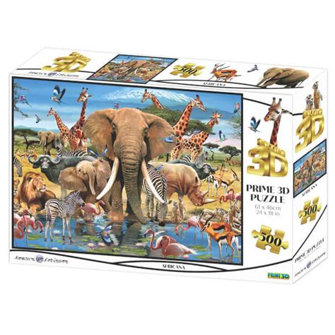 500 Parça 3D Puzzle Afrika