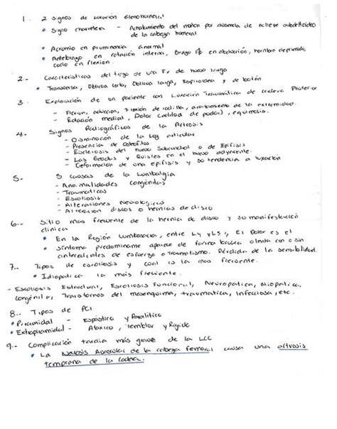 Examen Traumatolog A Y Ortopedia Ipn Paulina Mednotes Udocz