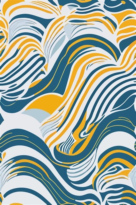 Premium Vector Whispers Of Flow Abstract Waves Pattern In Perspective