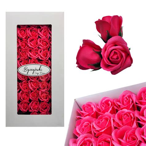 MYDLANE RÓŻE 50 SZTUK KWIATY C RÓŻ FLOWER BOX SF Roses Cena