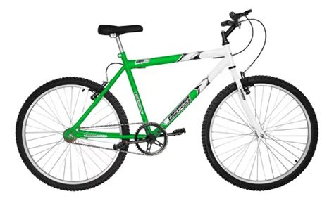 Bicicleta Aro 26 Ultra Bikes Bicolor Masculina Sem Marcha Cor Verde Kw