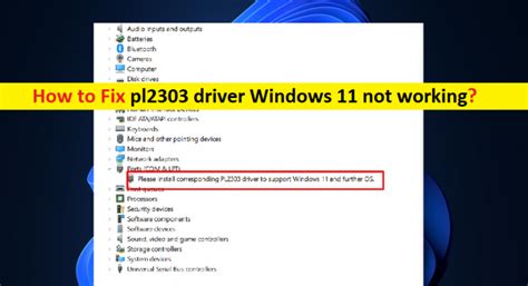 How To Fix Pl Driver Windows Not Working Steps Techs Gizmos