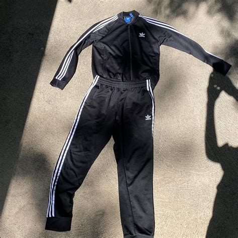 Adidas Tracksuit Essential item Size large top and... - Depop