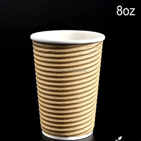 Low Moq Oz Ml Ripple Wall Corrugated Disposable Paper Cupscoffee