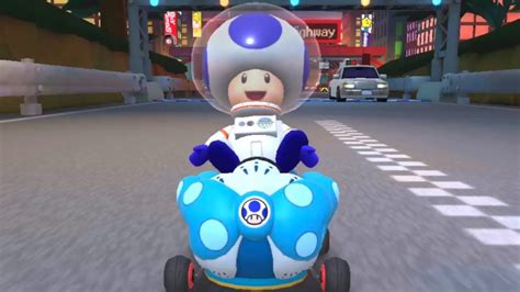 Mario Kart Tour Toad Astronaut Race Car Moonview Highway Mii Cup