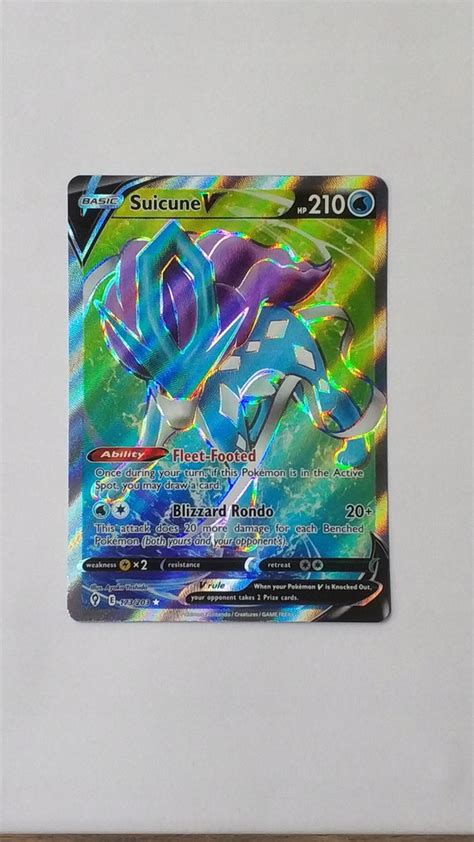 Suicune V Full Art Evolving Skies