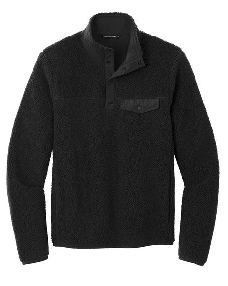 Documart Of The Midsouth Port Authority Camp Fleece Snap Pullover