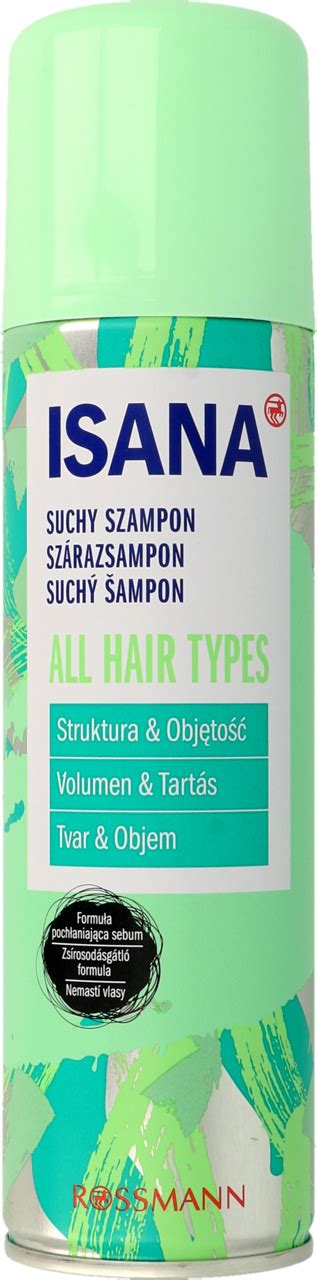 ISANA All Hair Types suchy szampon do włosów wszystkie rodzaje 200