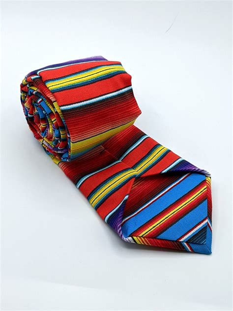 Serape Necktie Mexican Colorful Serape Ties Available As A Etsy