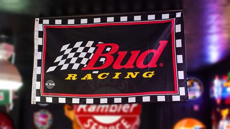 NASCAR Bud Racing Banner | J440 | The Eddie Vannoy Collection 2020