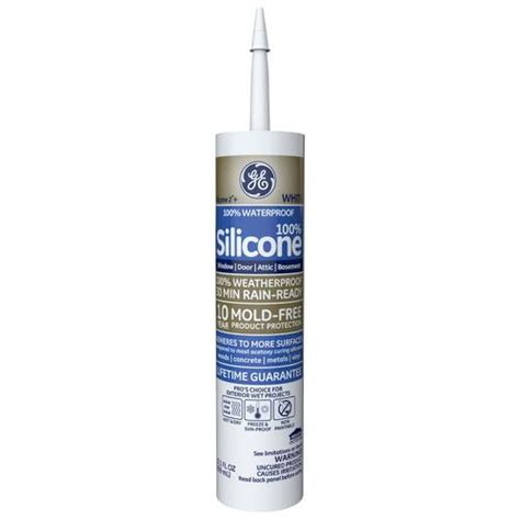 GE Advanced Silicone 2 10.1-oz White Silicone Caulk in the Caulk department at Lowes.com