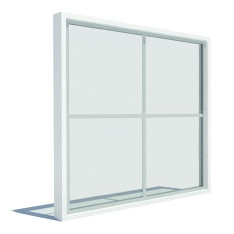 Impervia Series Double Hung Window Fixed Unit Caddetails