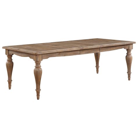 Winners Only Augusta Da24290r Cottage Style Dining Table With Leaf 18 Leaf Mueller Furniture