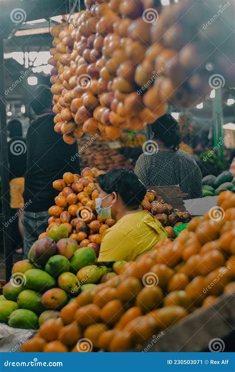 Traditional Market in Berastagi Area, Indonesia that Sells Fresh Fruit ...