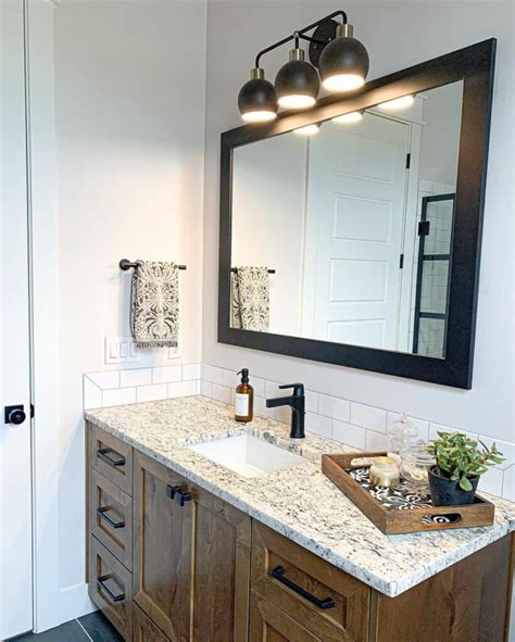 Stained Wood Washstand With Granite Countertop Soul Lane