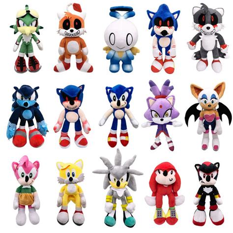 28 40cm Sonic The Hedgehog Plush Toy Soft Stuffed Doll Shadow Amy Rose