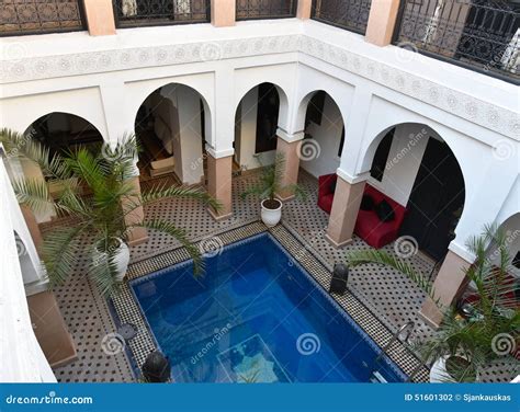 Traditional Moroccan House Riad Stock Photo - Image: 51601302