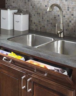 5 Piece Drawer Front On Sink Base With Tilt Out Tray Kitchen Remodel