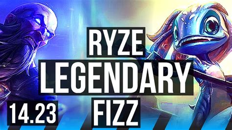 Ryze Vs Fizz Mid Quadra Legendary K Dmg Na Master