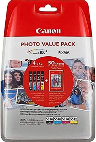 Canon CLI 581 XXL C M Y BK Pack Of 4 Cartridges Yield XXL Black XXL