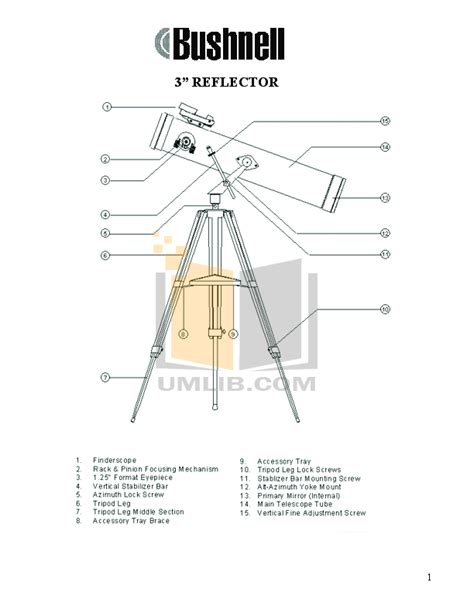 Download free pdf for Bushnell 78-9669 Telescope manual