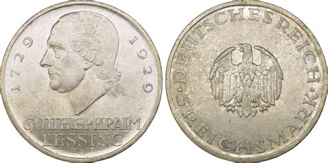 Weimarer Republik Reichsmark Lessing G Vz Ma Shops