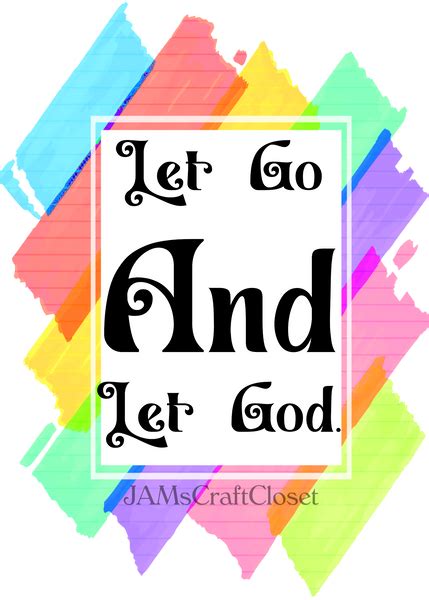 Digital Graphic Design Svg Png Jpeg Download Let Go And Let God Faith