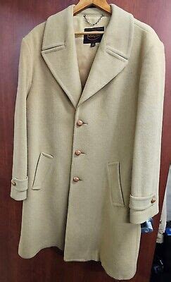 Vintage Botany Reg Men S Trench Coat Dress Overcoat Jacket Tan