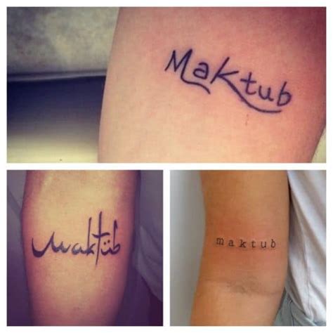 O Que Quer Dizer Maktub - Tatuagem Maktub – O que Significa & 50 Inspirações Encantadoras!