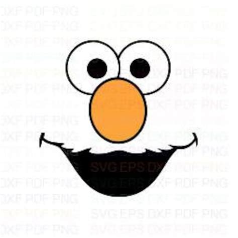 Elmo Outline Svg Sesame Street Elmo Head Svg Elmo Face Svg Great The