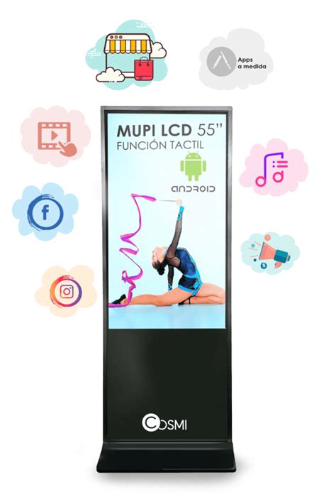 Mupi LCD táctil 55 Android