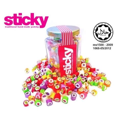 stok sedia  sticky coklat candy halal candy coklat sticky handmade