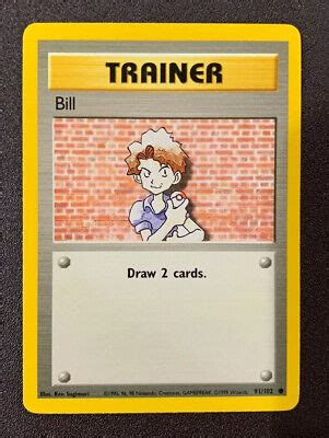 Pokemon Trainer Bill Card Ebay