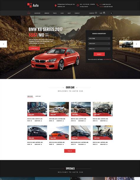 22 Best Premium Car Website Templates Free And Premium Templates