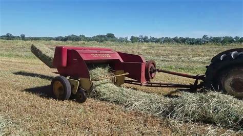 Baling Hay With Ford And New Holland Hayliner Youtube