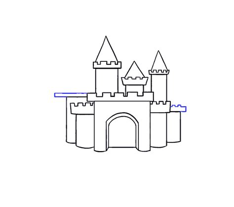 How to Draw a Cartoon Castle in a Few Easy Steps | Easy Drawing Guides