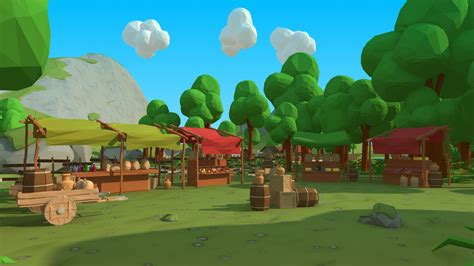 Polygon Nature blocks and Items for RPG Adventure games 3D Model $17 - .fbx .max .obj .upk ...