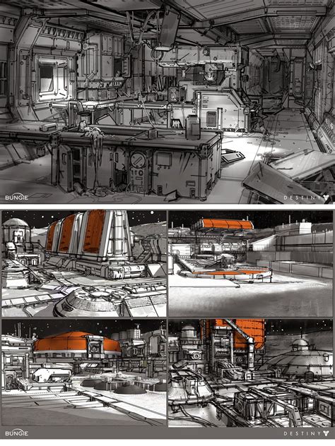 Sci Fi Building, Building Drawing, Environment Concept Art, Environment ...