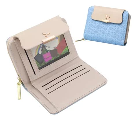 Mini Cartera De Cuero Con Cremallera Para Mujer De Moda Meses Sin Inter S