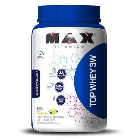 Whey Protein Isolado Concentr Max Titanium Top Whey W K Pontofrio