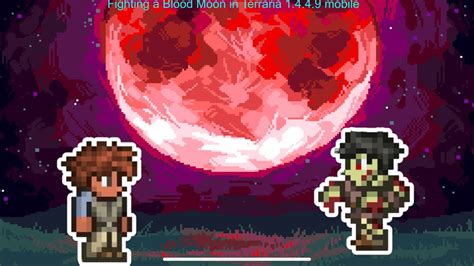 Going Through A Blood Moon In Terraria YouTube