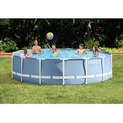 Intex 14 X 42 Prism Frame Above Ground Pool With Filter Pump