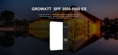 Growatt Spf 3500 Es Off Grid 35kw 48v Solar Inverter Tahaeshop