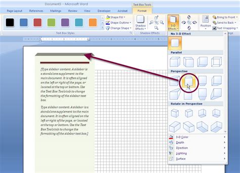 How To Add A Stylish Text Sidebar Box To A Word Document Technical